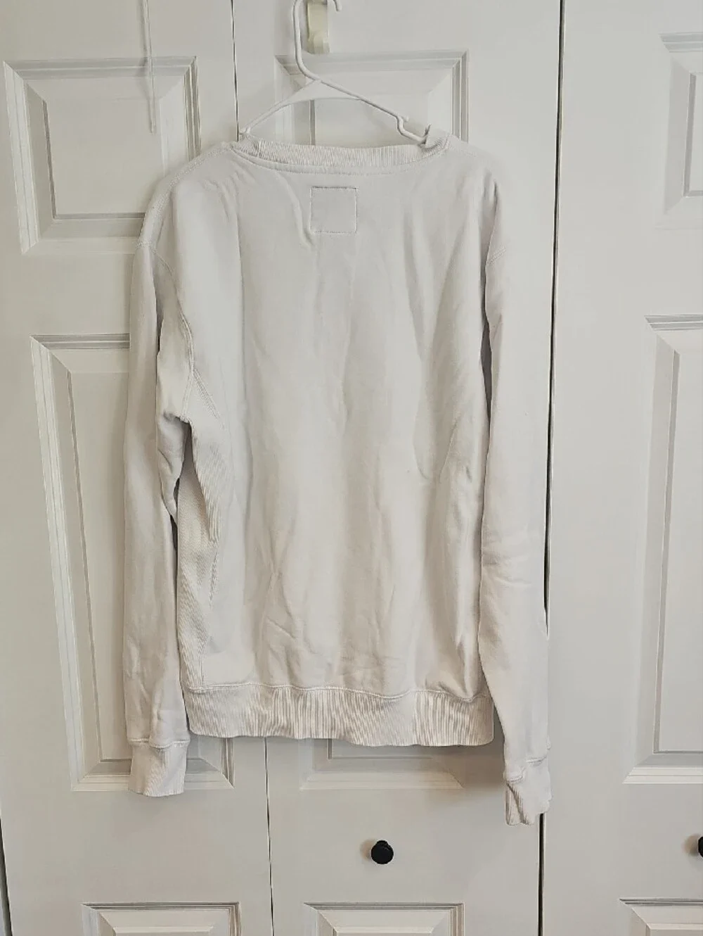 LakeGirl White Crewneck Sweatshirt with Red Plaid Lettering - Picture 4 of 4
